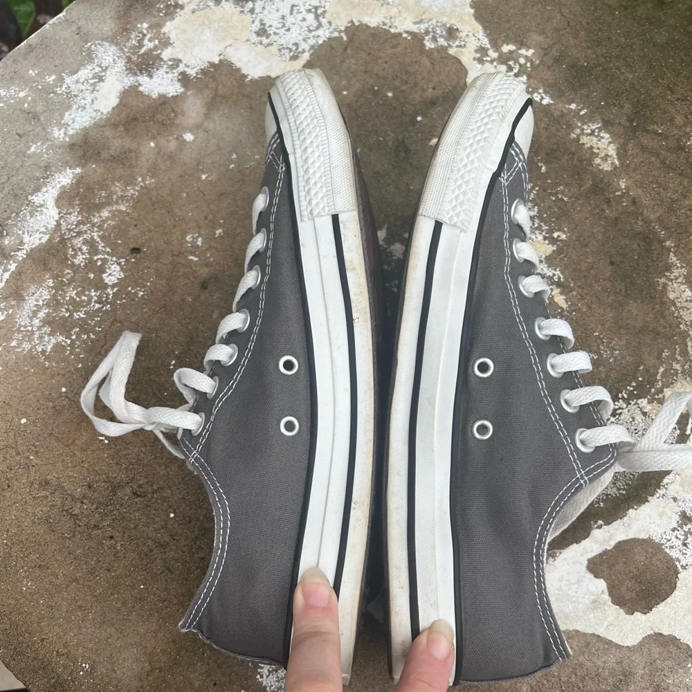 Converse Shoes M9/W11 All Star Casual Lace Up Sneakers 1J794 Grey Textile - Picture 6 of 8
